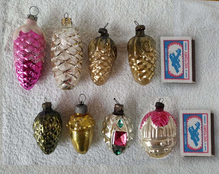 Ёлочные игрушки новогодние. Советские. Стеклянные. Есть редкие!