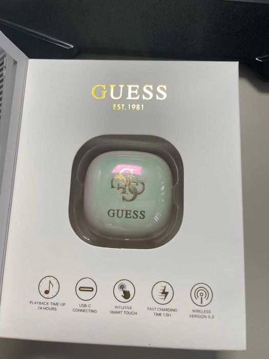 Casti wireless Guess 4G Printed Logo, Bluetooth 5.3, 250mAh