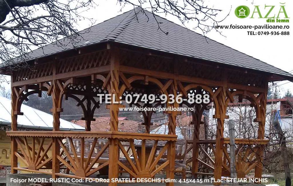 Foisor din lemn - Model Rustic - Livrare in toata tara