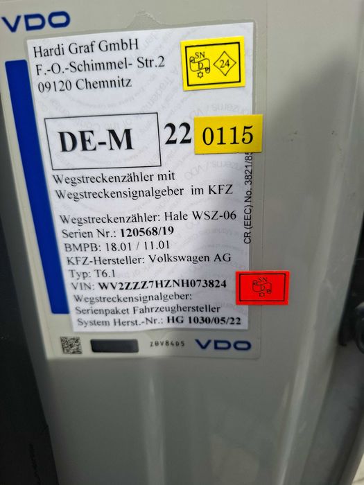 Wegstreckenzähler / Taxametru HALE WSZ-06 – Verificare Metrologică Valabilă