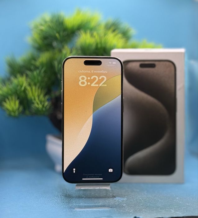 ПЕРФЕКТЕН!!! Apple iPhone 15 Pro, 128GB, 5G, Natural Titanium