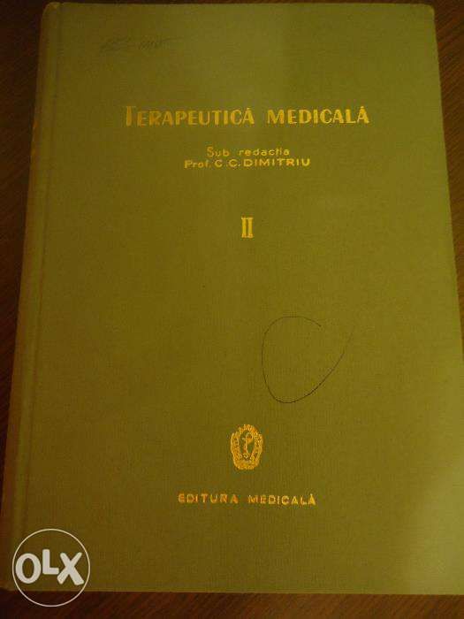 Terapeutica medicala, prof CC Dimitriu, vol 2