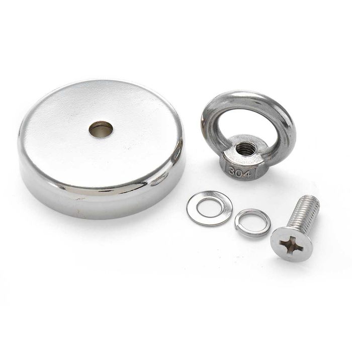 48mm-Сила- 0-70 кг. МАГНИТ с кука (халка), за риболов, магнет фишинг