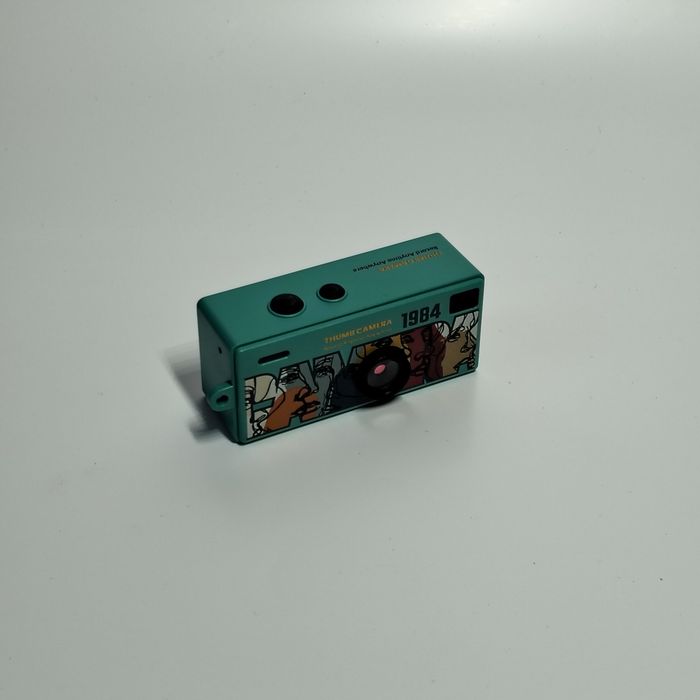 Mini camera foto video retro Thumb Camera 1984 noua pachet complet