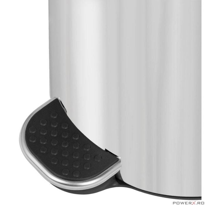 Cos de gunoi cu pedala, capacitate 5 litri, insertie ignifuga,