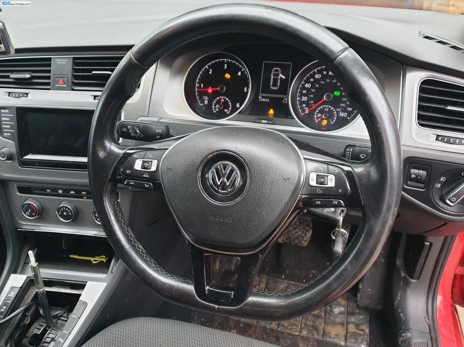 Volan Piele 3 Spite cu Comenzi FARA Airbag Volkswagen Golf 7 2013 - 2020 [Q0437]