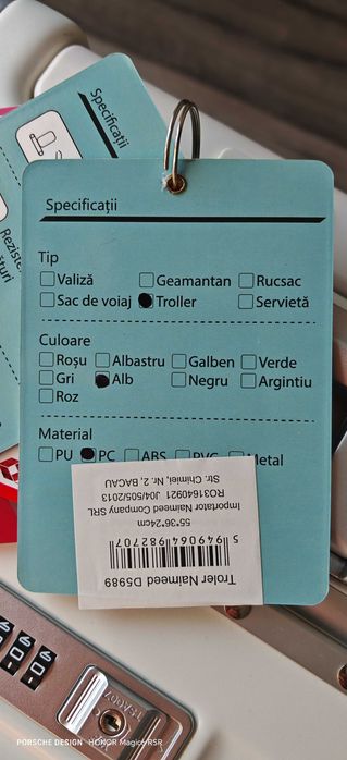 Vand Troler cabina avion cu compartiment laptop