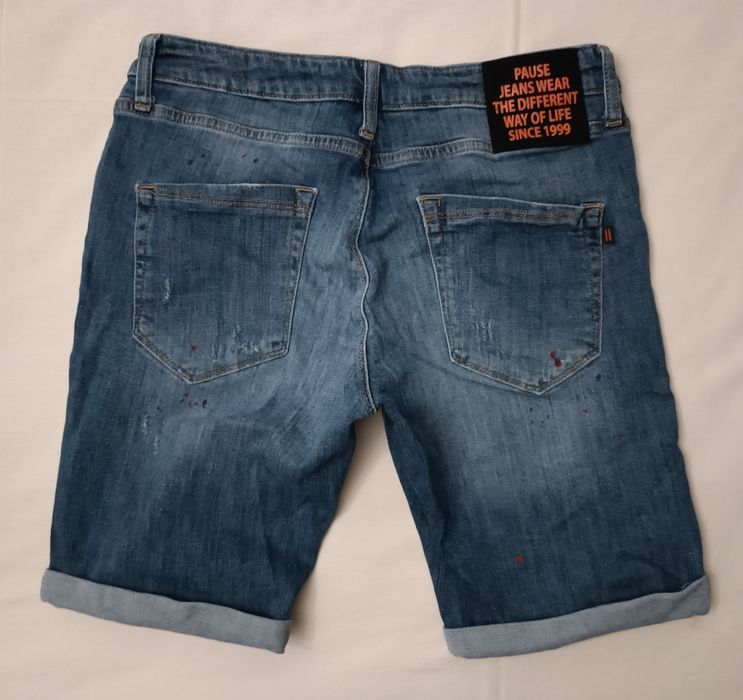 Pause Jeans оригинални къси дънкови гащета 32, M дънки панталонки гащета