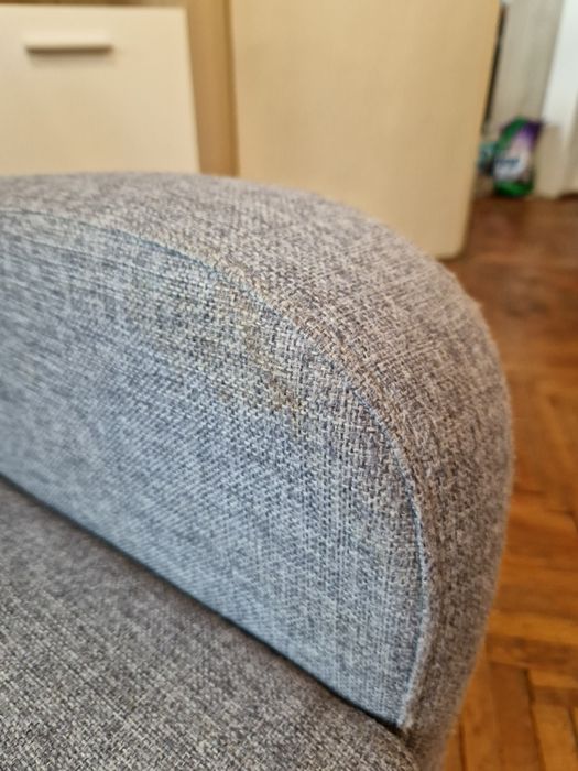 Fotoliu + taburet gri GEDVED Jysk