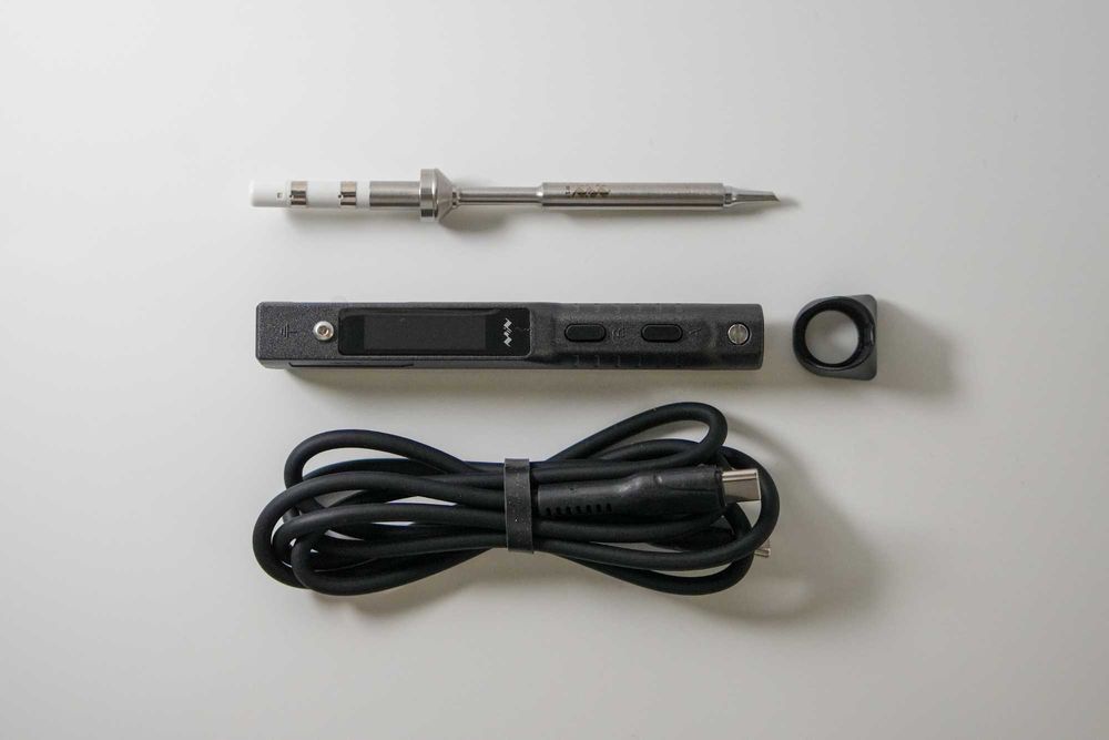 НОВ поялник MiniWare TS101 с връх B2 или BC2 Type C захранване