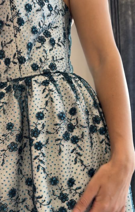 Rochie Elegantă din Tul Brodat , Model Unicat