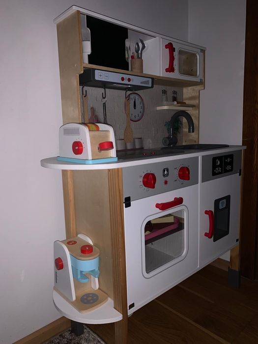 Bucătărie din lemn pentru copii – Stare impecabilă + Accesorii extra i