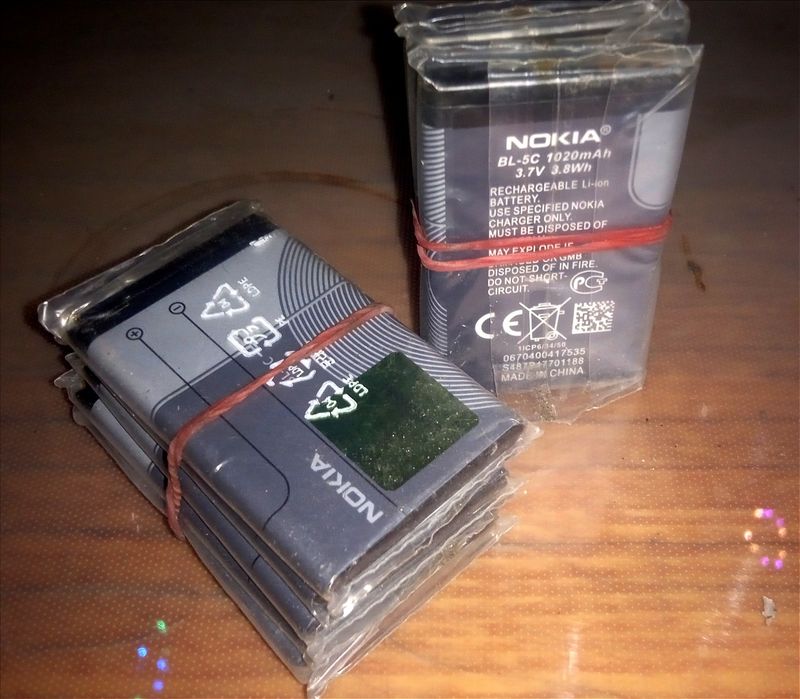 Аккумуляторы NOKIA BL-4C и BL-5C НОВЫЕ