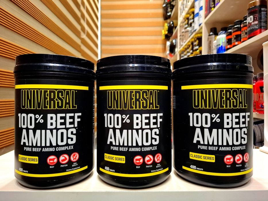 Beef Aminos от Universal Nutrition 400 таблеток аминокислоты говядины.
