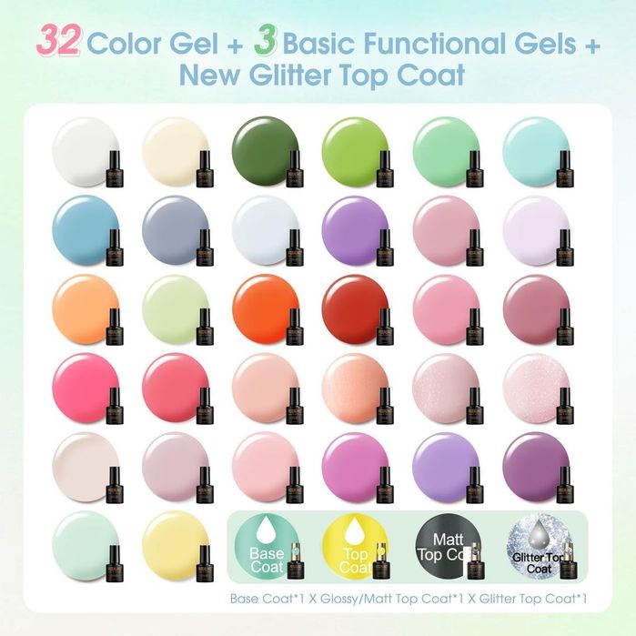 Set de Oja Gel 36 Piese