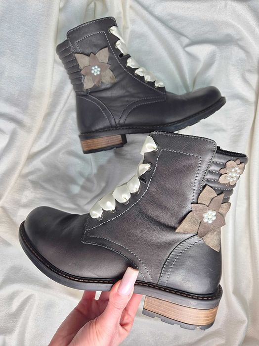 ghete piele naturală 37 custom