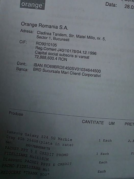 S24 256GB ca nou cu garantie