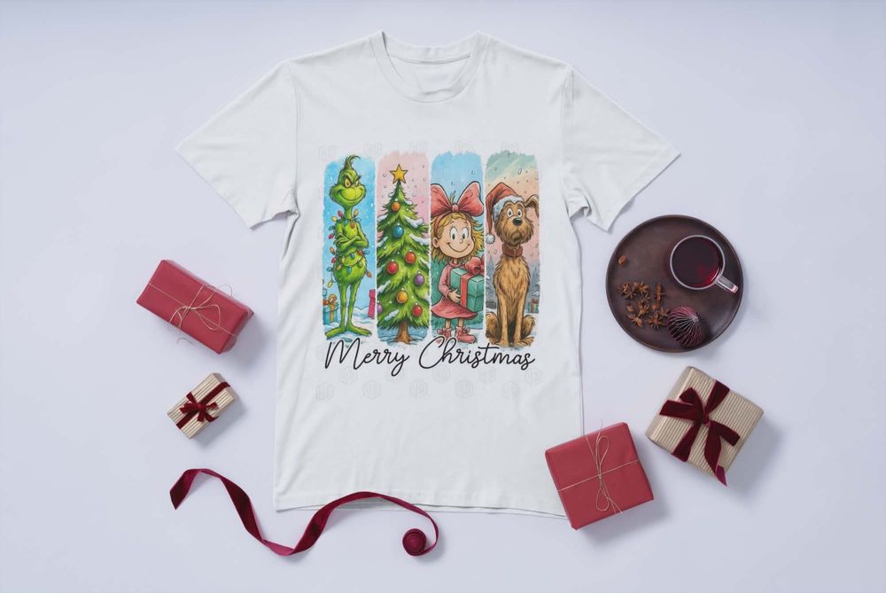 Коледна тениска с атрактивен принт