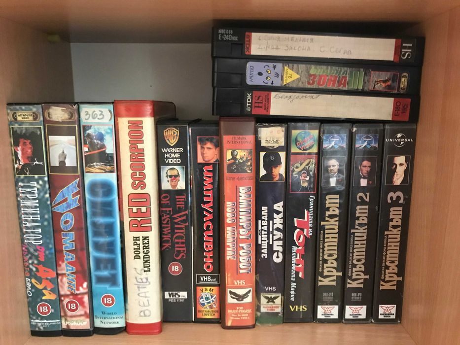 Видеокасети VHS анимации