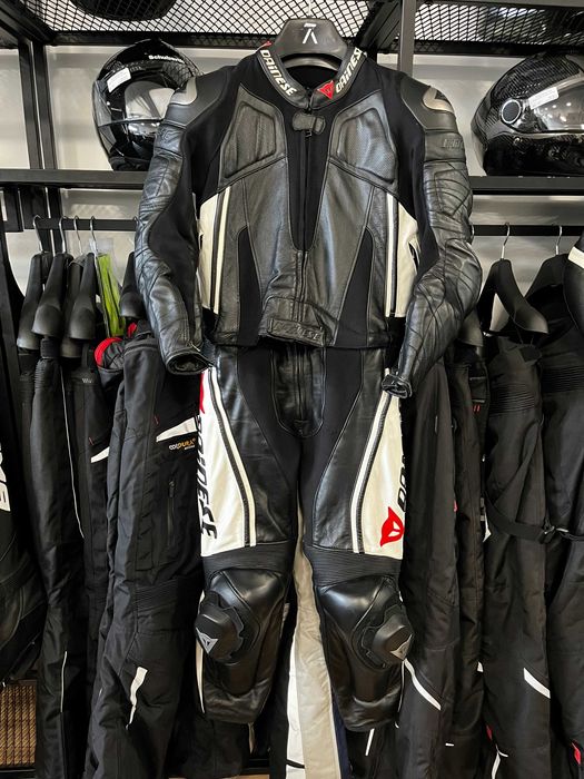 Кожен мото екип DAINESE ASPIDE ,52 M/L ,2 части, ,гърбица протектори,оригинален