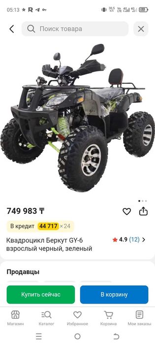 Квадроцикл беркут GY-6