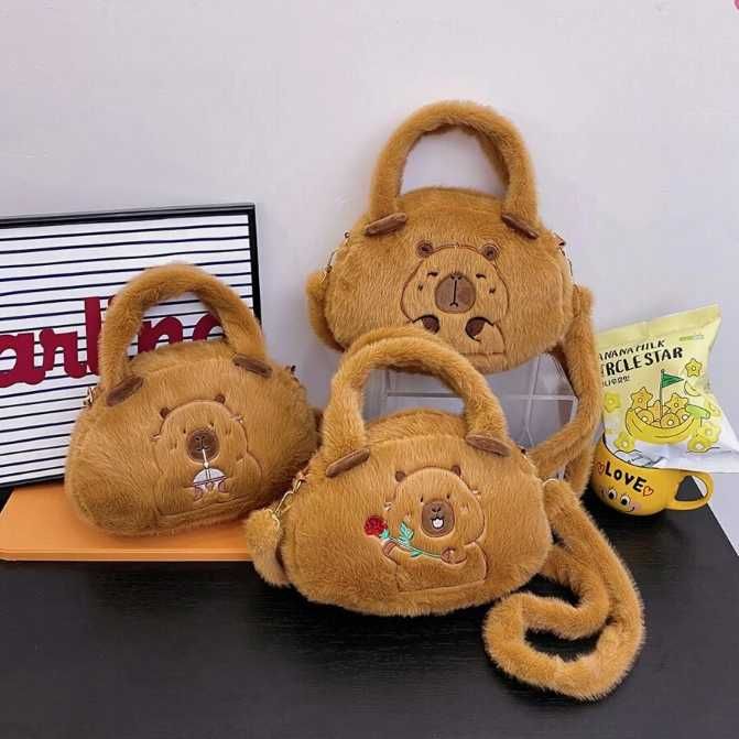 Плюшена играчка чанта Капибара Capybara