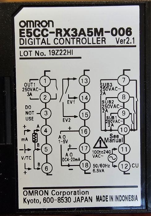 Controler temperatura Omron 5CC-RX3D5M-006