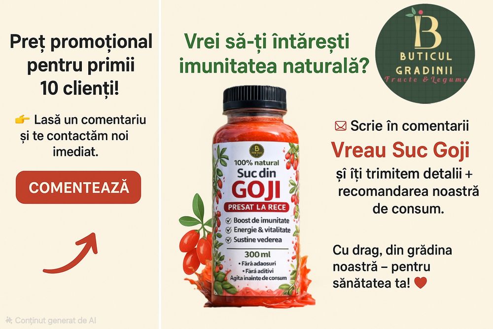 Suc din GOJI  presat la rece. 300ml