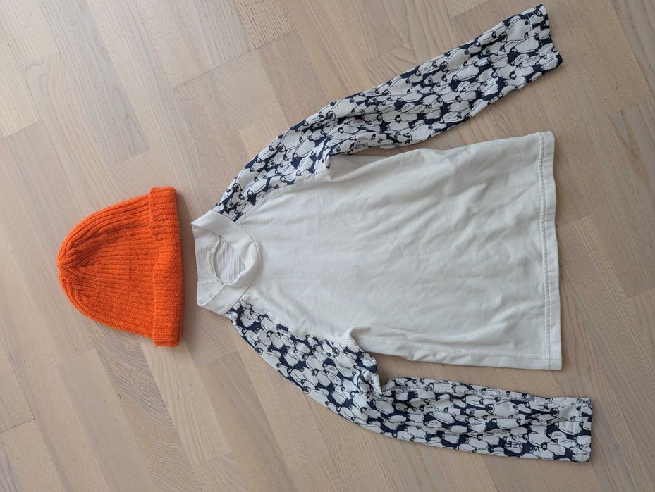 Set Haine Toamna Iarna Copii 104-116cm (4-5ani) - 2 Bluze Lana JOHA, Pantaloni ski CMP