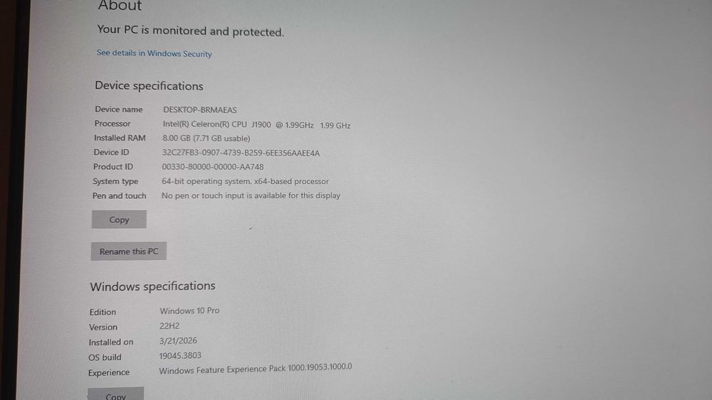 PC DeepCool Компютър 8GB Ram