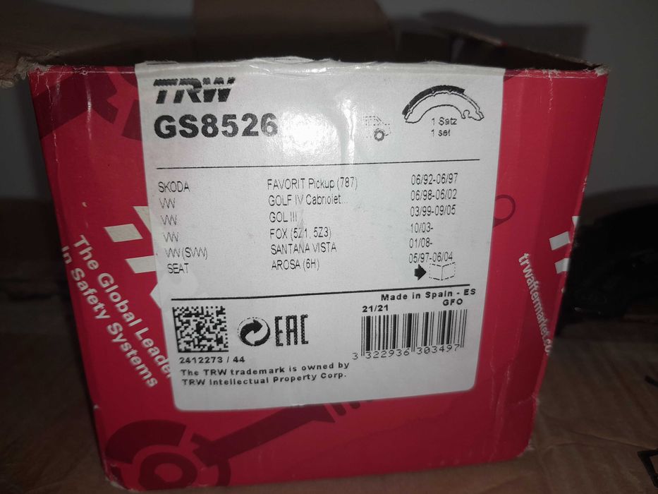 Set saboti frana TRW GS8526 ( VW, SEAT, AUDI, SKODA )