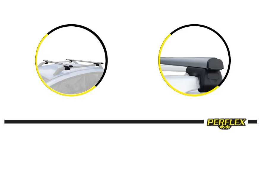 Алуминиеви напречни греди PERFLEX Star багажник за автомобил 145см