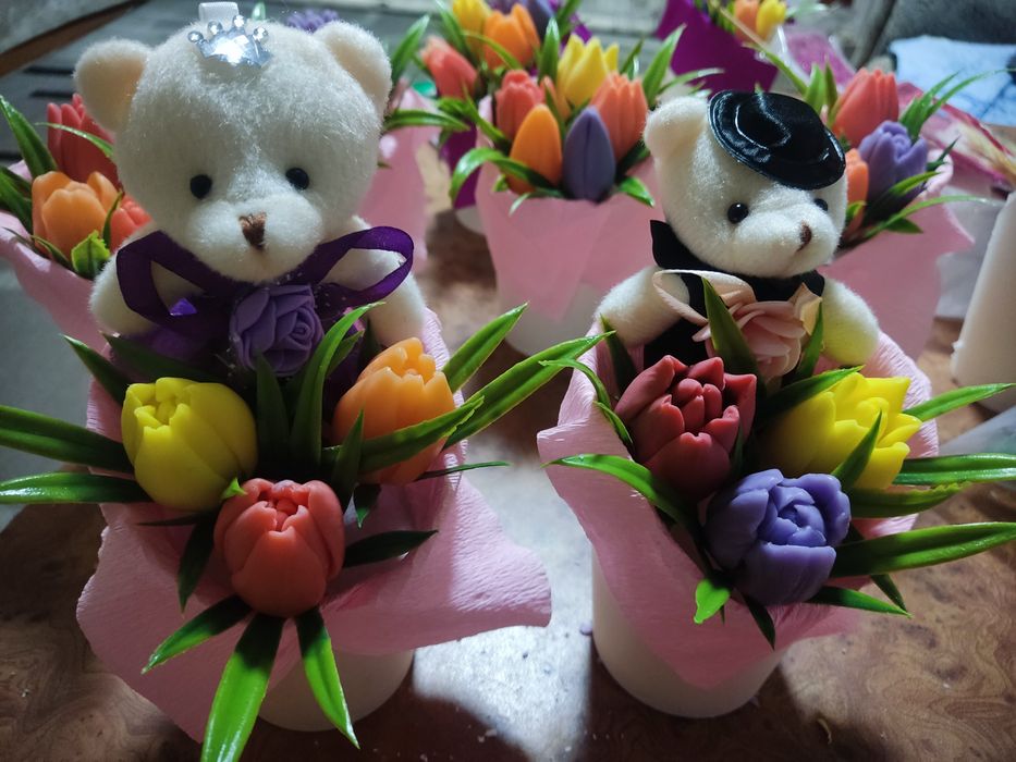 Цветы из мыла!!!