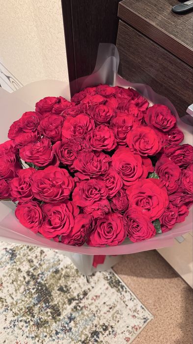 Роза 51 шт метровый