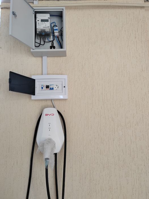 Установка зарядных станций