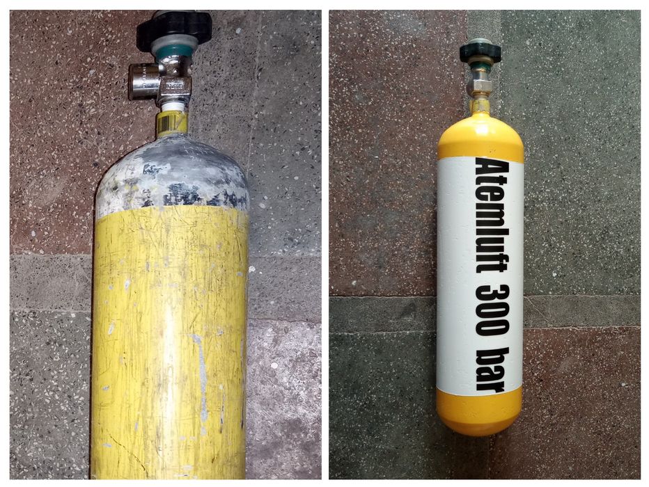 Продавам желязна бутилка Dräger - 1 брой - 6L - 300 BAR - АТМОСФЕРИ работно налягане