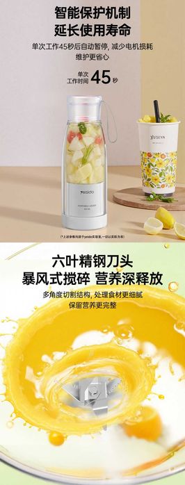 Yesido EC17 Портативная беспроводная мини соковыжималка блендер