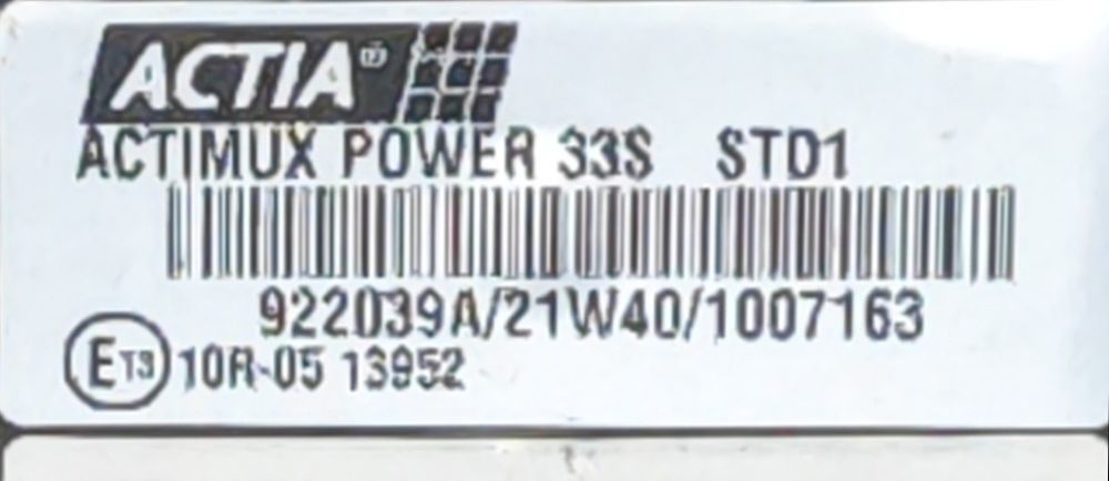 эбу actia actimux power 33s std1 оригинал