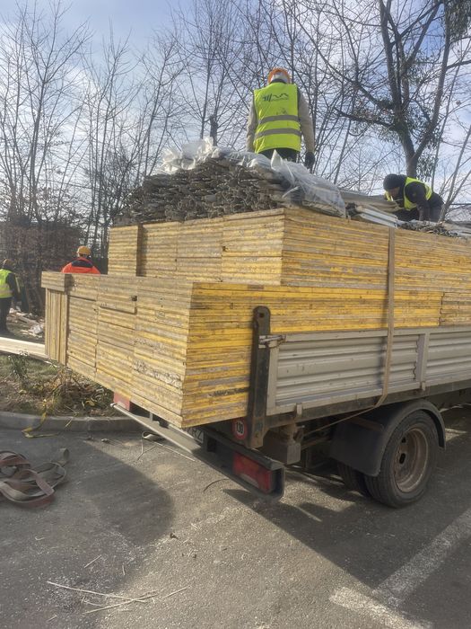 Popici metalici, panou cofraj doka, schela