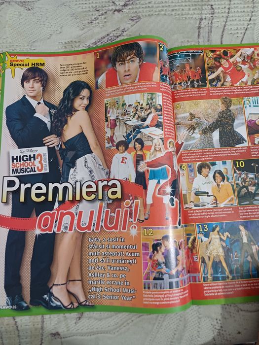 Vand revista Bravo noiembrie 2008, completă, cu Andra, cu 2 POSTERE cu Selena Gomez si Jonas Brothers in stare impecabilă