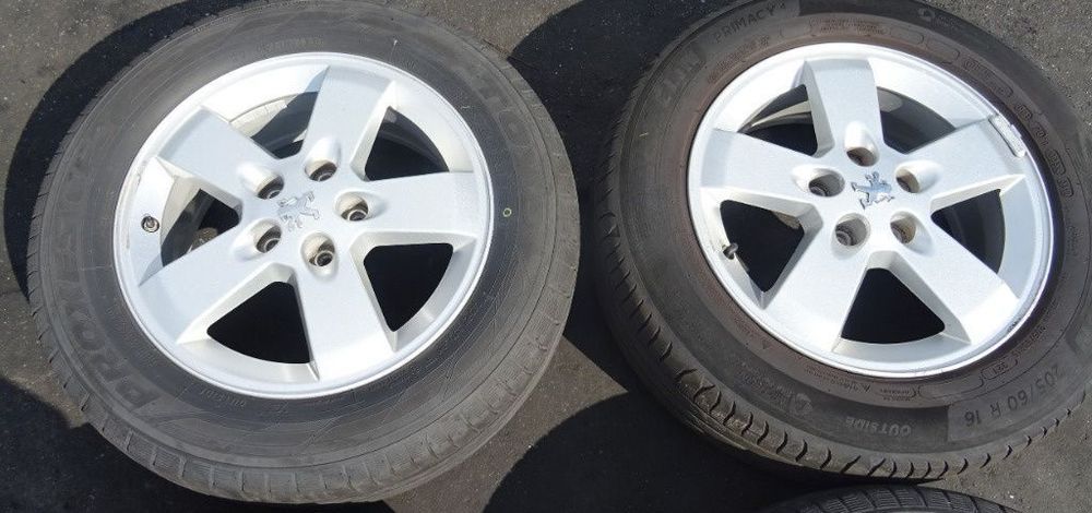 Jante aliaj R16 Peugeot 407 205/60 R16 cu cauciuc
