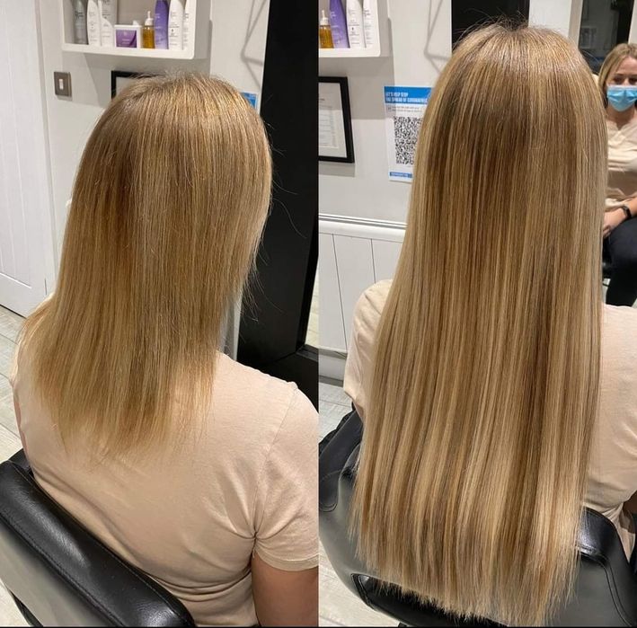 Montaj extensii de par natural Tape-on