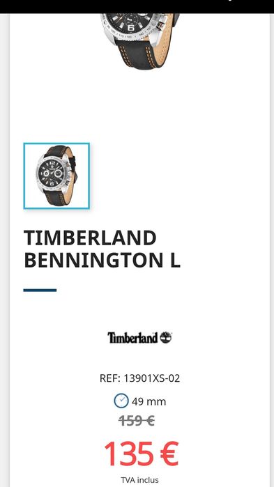 Ceas Timberland bărbătesc nou rezistent la apa