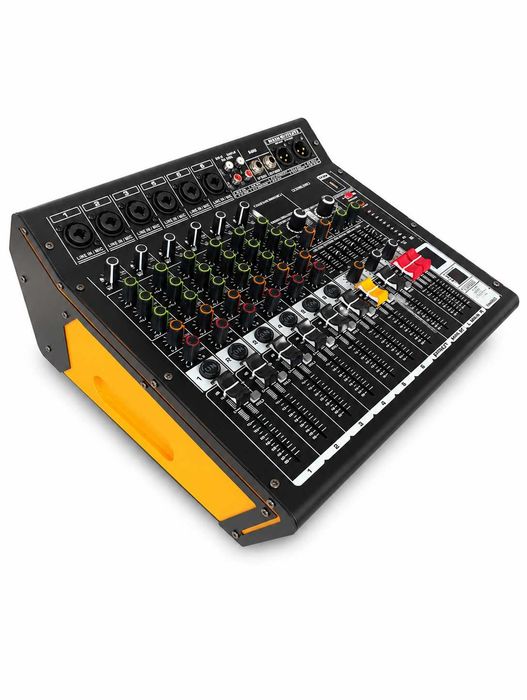 Mixer audio 2 x 450W 6 canale KTN6 Stereo canal 16 Efecte DSP cu amplificator Bluetooth USB Egalizator