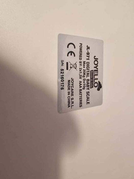 Cântar digital pentru bebeluși Joyello JL-971