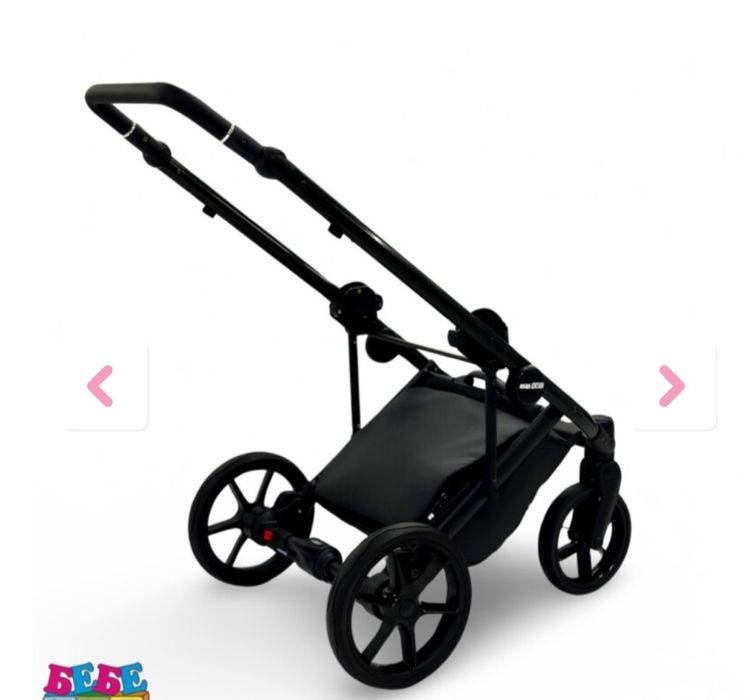 Бебешка количка Spring New 3в1; цвят: черна перла