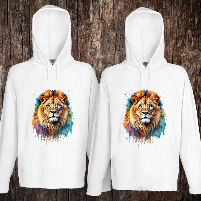 Суитшърт  - акварелен лъв