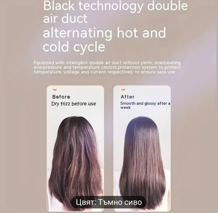 Сешоар с йонна технология, нов.