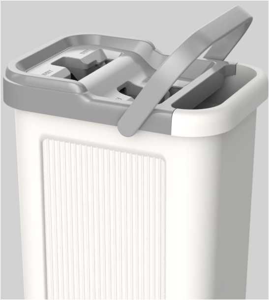 Set de curatenie Kring New Clear, 7.5L, galeata doua compartimente