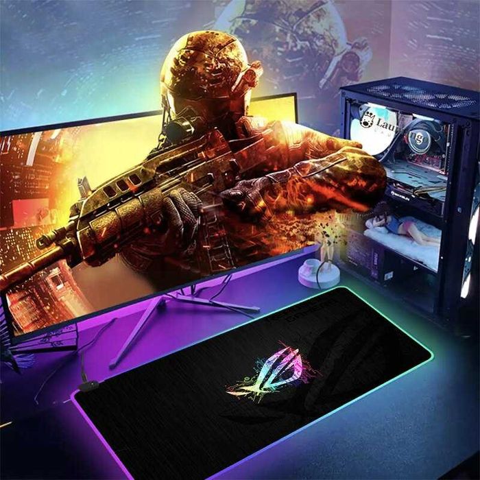 70х30 90x40 ASUS ROG gaming Геймърски пад подложка мишка mousepad RGB
